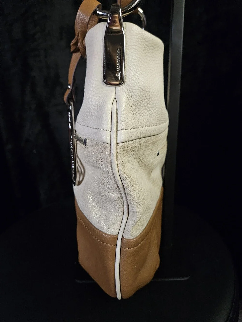 B. Makowsky Color- Block Crossbody Hobo Bag